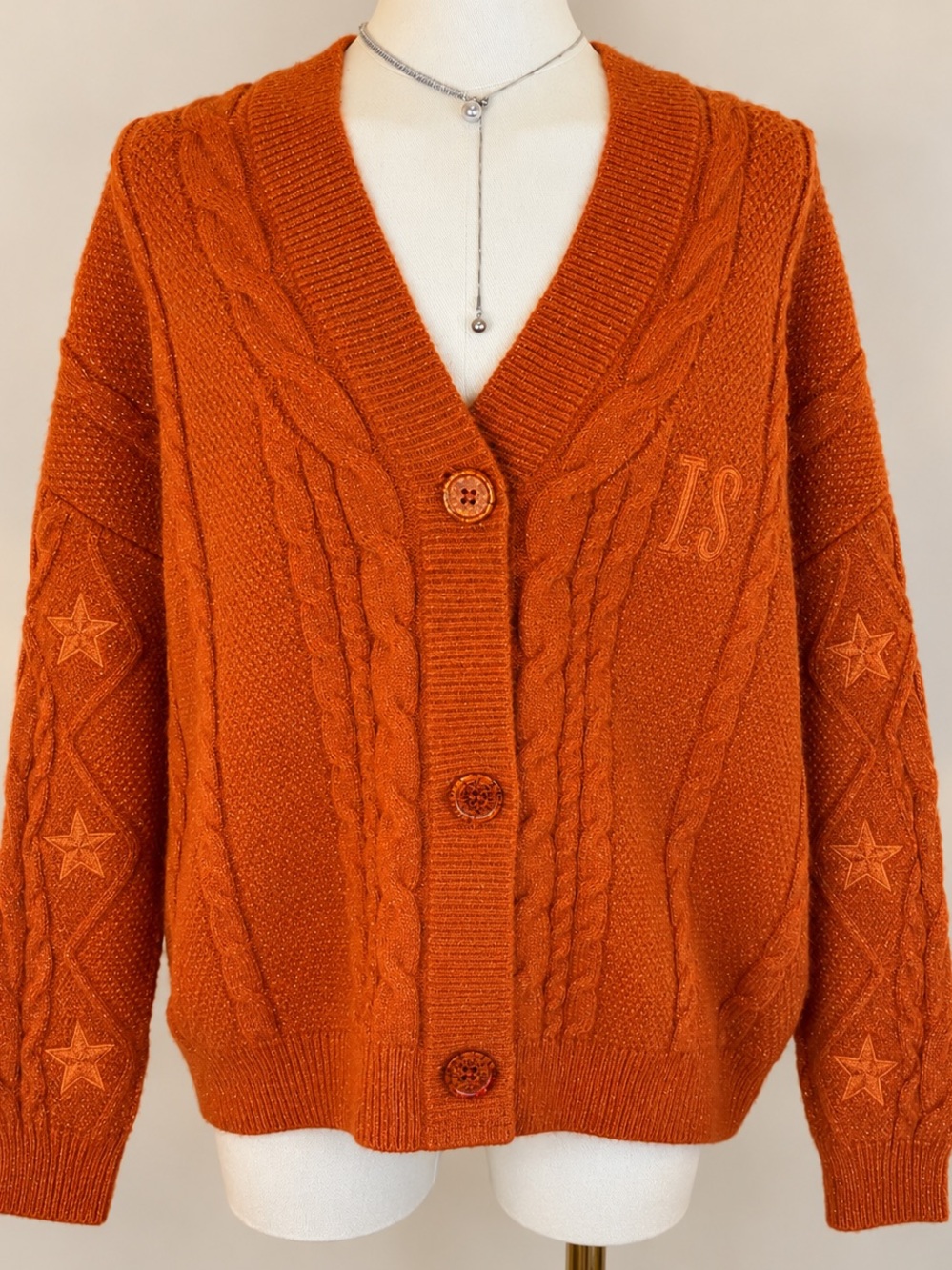 Taylor Swift Life of a Showgirl Cardigan Burnt Orange XS/SM
